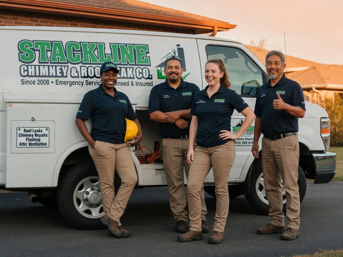 Chimney flashing repair company in Falkner, MS
